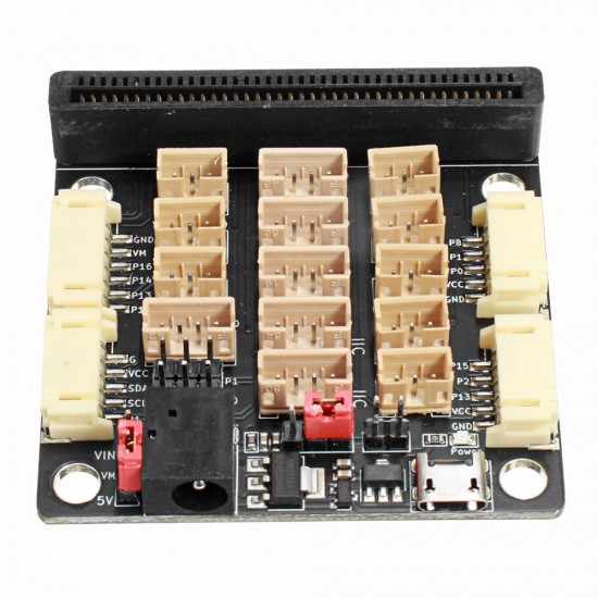 DC5V Micro:bit V3.0 PH2.0 Sensor Expansion Board Micro USB Power Supply