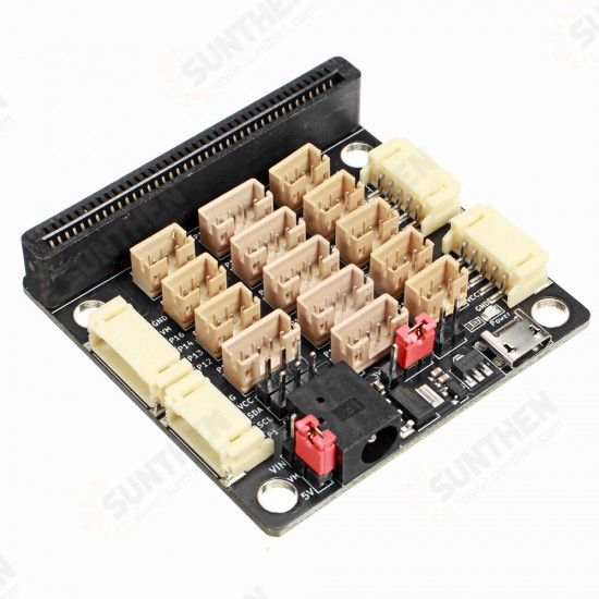 DC5V Micro:bit V3.0 PH2.0 Sensor Expansion Board Micro USB Power Supply