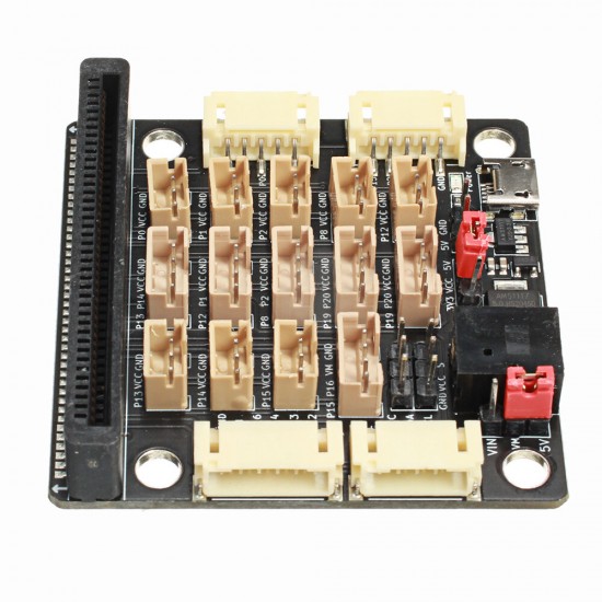 DC5V Micro:bit V3.0 PH2.0 Sensor Expansion Board Micro USB Power Supply