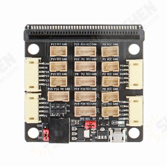 DC5V Micro:bit V3.0 PH2.0 Sensor Expansion Board Micro USB Power Supply