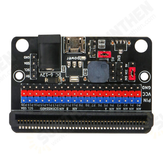 Expansion Board for Micro:bit GPIO Expansion Python IO:bit 5V with On Board Passive Buzzer