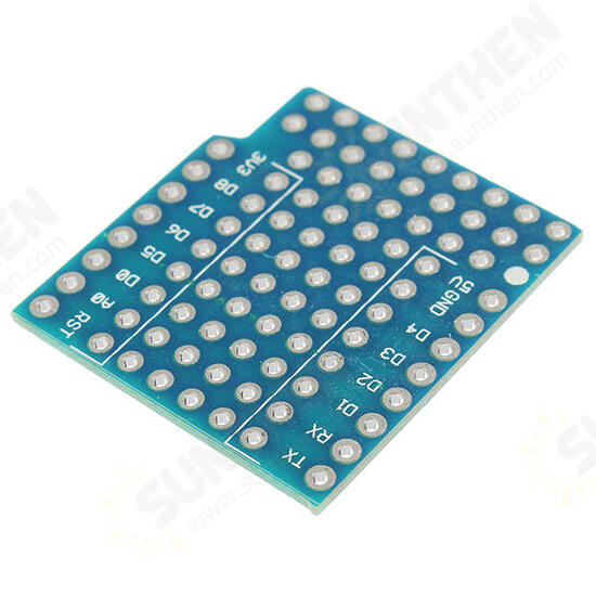 ProtoBoard Shield Expansion Board For D1 Mini Double Sided Perf Board Compatible