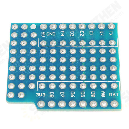 ProtoBoard Shield Expansion Board For D1 Mini Double Sided Perf Board Compatible