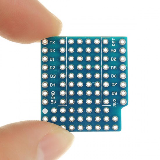ProtoBoard Shield Expansion Board For D1 Mini Double Sided Perf Board Compatible