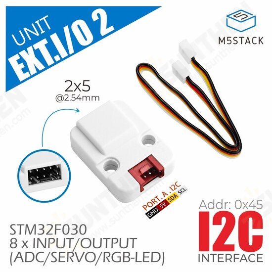 EXT.IO2 IO Expansion Module STM32F030 Digital Input/Output I2C U011-B Extend I/O 2 Unit