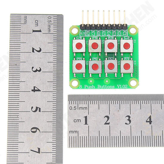 Micro Switch 2x4 Matrix Keyboard 8 Bit Keyboard External Keyboard Expansion Board Module for Arduino - products that work with official Arduino boards