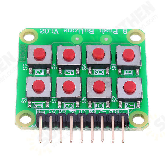 Micro Switch 2x4 Matrix Keyboard 8 Bit Keyboard External Keyboard Expansion Board Module for Arduino - products that work with official Arduino boards