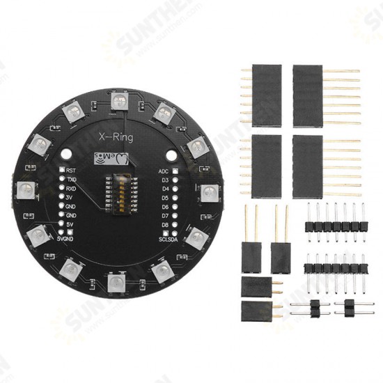 X-Ring RGB WS2812b LED Module For RGB Built-in LED 12 Colorful LED Module For WAVGAT ESP8266 RGB