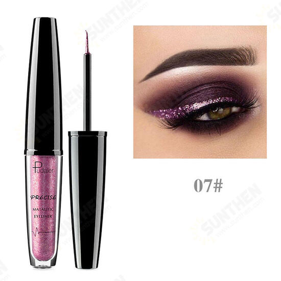 16 Color Metallic Shimmy Eyeliner Eye Shadow Waterproof Long-lasting 16 Color Metallic Shimmy Eyeliner Eye Shadow Waterproof Long-lasting