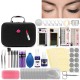22pcs Lash Starter Kit Eyelash Extension Makeup Practice Set Bag False Eyelash Extension Training Makeup Beginner Practice Kit