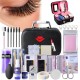 22pcs Lash Starter Kit Eyelash Extension Makeup Practice Set Bag False Eyelash Extension Training Makeup Beginner Practice Kit