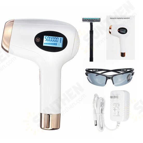 500000 Flashes Laser IPL Permanent Hair Removal Machine 5 Levels Face & Body Painless Epilator