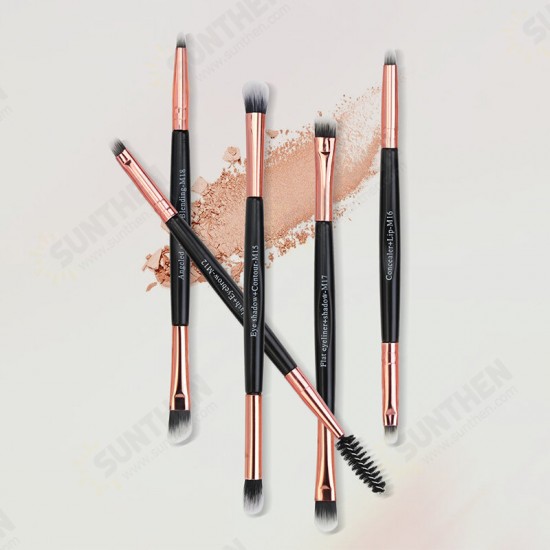 5pcs Makeup Brushes Set Eye Shadow Blending Eyeliner Eyelash Eyebrow Lip Make up Brushes Professional Cosmetic Brushes Set