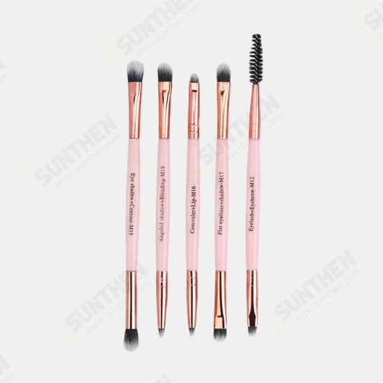 5pcs Makeup Brushes Set Eye Shadow Blending Eyeliner Eyelash Eyebrow Lip Make up Brushes Professional Cosmetic Brushes Set