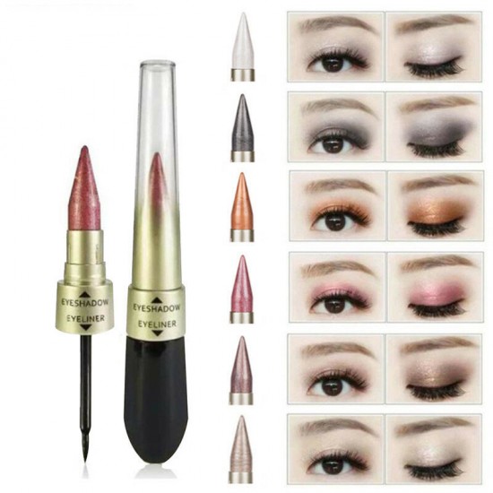 Shimmer Eye Shadow Stick Glitter Eyeshadow Waterproof Black Eyeliner Highlighter Makeup