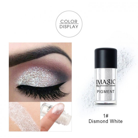 Glitter Eyeshadow Metallic Loose Powder Waterproof Shimmer Long-lasting Eyeshadow