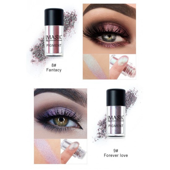 Glitter Eyeshadow Metallic Loose Powder Waterproof Shimmer Long-lasting Eyeshadow