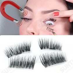Magnetic Eyelashes Reusable Ultra Thin Black Thicker 3D Magnet False Lash Makeup Magnetic Eyelashes Reusable Ultra Thin Black Thicker 3D Magnet False Lash Makeup