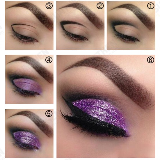 Pudaier Diamond Shimmer Eyeshadow Liquid Waterproof Eye Shadow Pen Glitter Smoky Eye Makeup Comestic