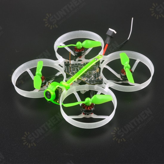 19.5g Moblite7 75mm 1S Diamond F4 AIO 5A BB2 ESC Reciver 25/200mW VTX Whoop FPV Racing Drone BNF w/ EX0802 19000KV Unibell Motor Runcam Nano 3 800TVL Camera