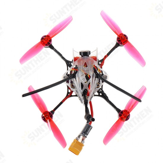 35g WASP V2 100mm Wheelbase Play F4 Whoop 2S FC 4 In 1 ESC Toothpick FPV Racing Drone BNF with 1/4 COMS Sensor Camera