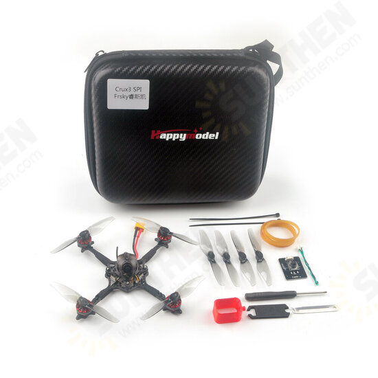 41g Crux3 115mm CrazybeeX FR V2.2 F4 AIO ESC 25/200mW VTX 1-2S 3 Inch Toothpick FPV Racing Drone BNF w/ 1202.5 Motor Caddx ANT 1200TVL Camera Support Insta360 Go