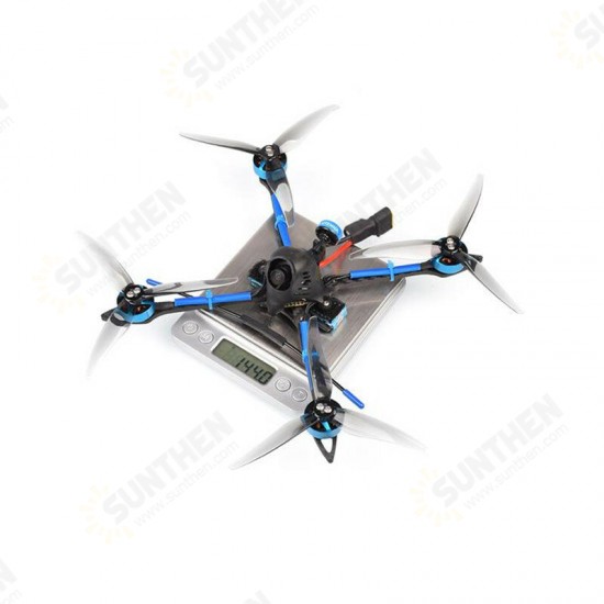 5inch 6S FPV Toothpick Quad RC Drone w/ F4 35A AIO FC M02 5.8G VTX Caddx Baby Ratel Camera