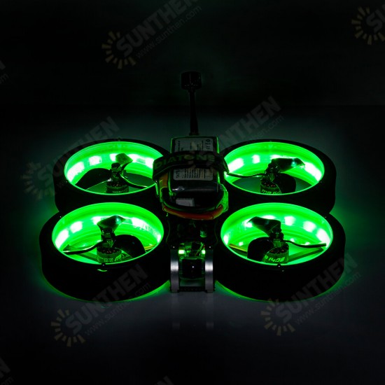 349 3 Inch 4S Cinewhoop Duct FPV Racing Drone PNP w/ SW2812 Led RUNCAM NANO2 Cam F405 MINI MK3 FC 25A ESC