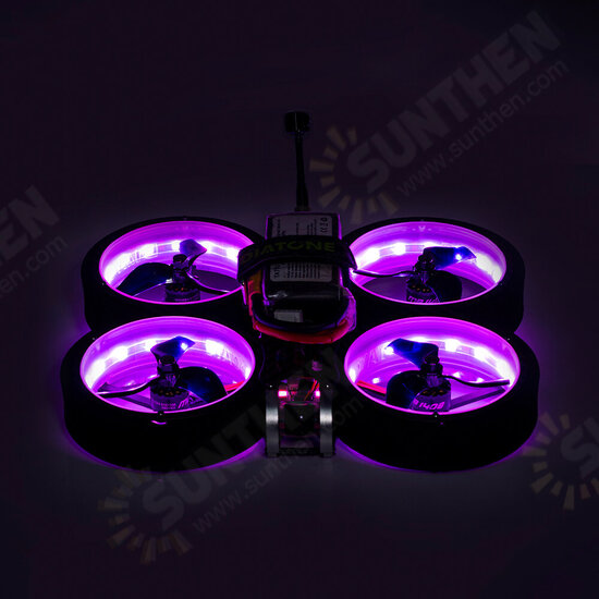 369 3 Inch 6S Cinewhoop Duct FPV Racing Drone PNP w/ SW2812 Led RUNCAM NANO2 Cam F405 MINI MK3 FC 35A ESC