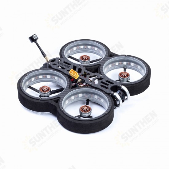 369 SW2812 LED DUCT 3 Inch 6S Freestyle CineWhoop FPV Racing Drone BNF w/ Runcam Nano 2 Camera