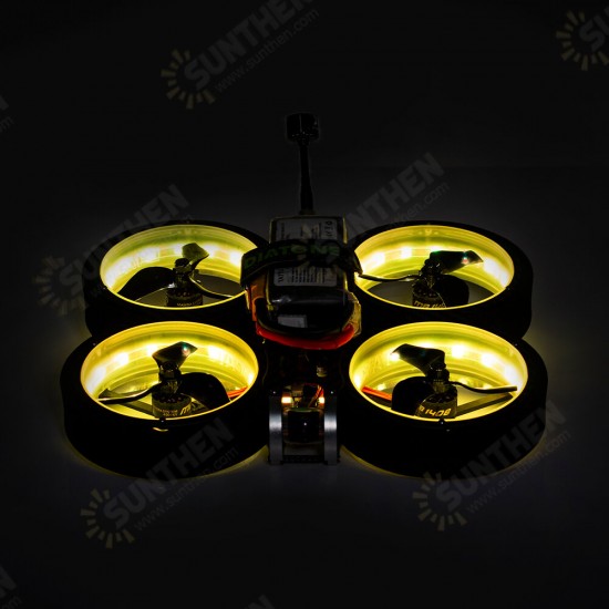 369 SW2812 LED DUCT 3 Inch 6S Freestyle CineWhoop FPV Racing Drone BNF w/ Runcam Nano 2 Camera