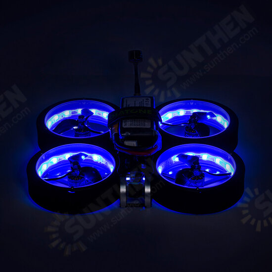 369 SW2812 LED DUCT 3 Inch 6S Freestyle CineWhoop FPV Racing Drone BNF w/ Runcam Nano 2 Camera