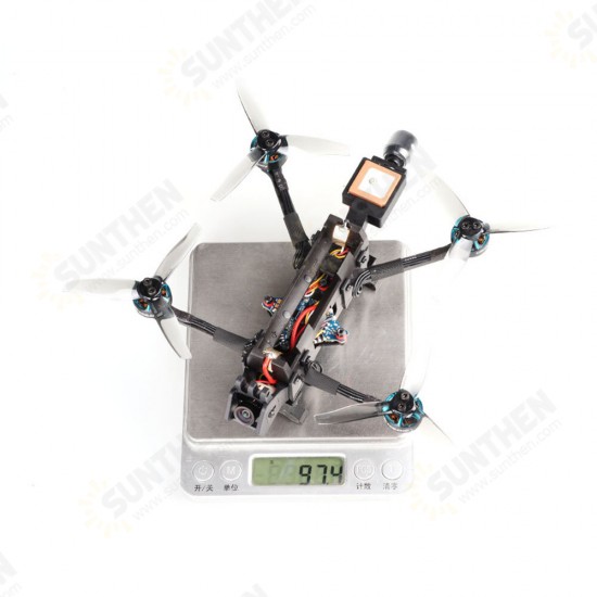 Nano LR3 2S Long Range 144mm 3 Inch F4 FPV Racing Drone PNP BNF w/ M80 GPS 1303.5 4500KV Motor 25-400mW VTX CADDX Nano ANT 1200TVL Camera