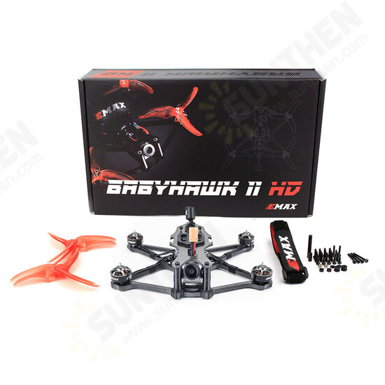 II HD 155mm F4 AIO 25A ESC 4S FPV Racing Drone BNF w/ 1404 3700KV Motor Avan 3.5 Inch Propeller Caddx Polar Vista HD Digital System