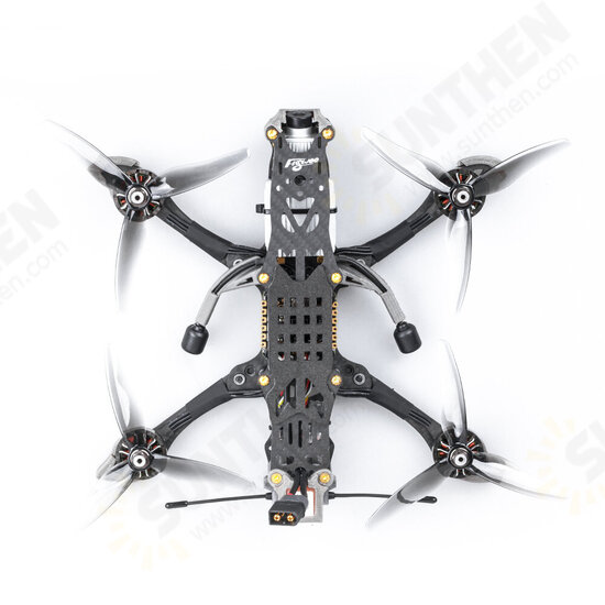 HD 6 Inch 6S Freestyle FPV Racing Drone BNF Caddx Air Unit Polar Digital HD System F7 Bluetooth FC GPS 1750KV 50A BLheli_32 ESC Titanium