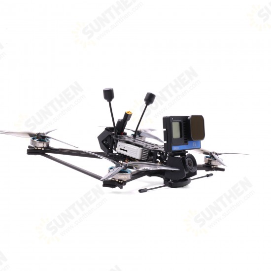 Crocodile5 Baby 5 Inch 4S LR HD Long Range FPV Racing Drone Air Unit F722 AIO Flight Contoller 35A ESC GR2004 2550KV Motor