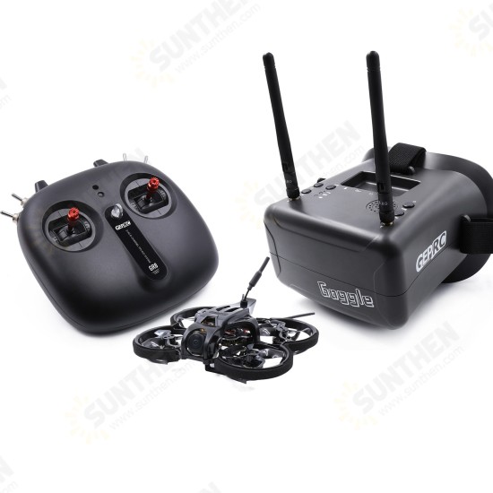 1.6inch 2S FPV Indoor Whoop Runcam Nano2 +GR8 Remote Controller+RG1 Goggles RTF Ready To Fly FPV Racing RC Drone