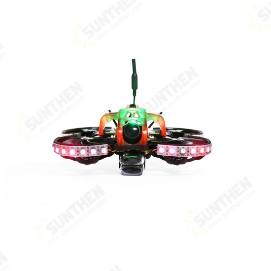 LED 79mm F4 OSD 12A ESC 2S Whoop FPV Racing Drone RTF w/ GR8 Radio Transmitter RG1 FPV Goggle