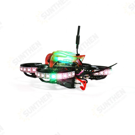 LED 79mm F4 OSD 12A ESC 2S Whoop FPV Racing Drone RTF w/ GR8 Radio Transmitter RG1 FPV Goggle