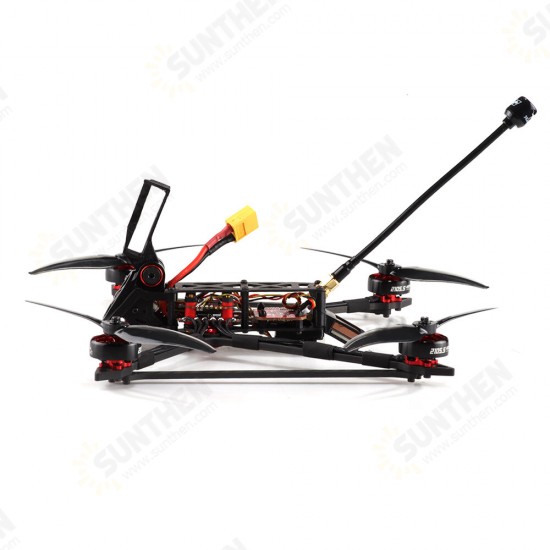 6 Analog F7 4S 6 Inch Mini Long Range FPV Racing Drone BNF w/ 2105.5 1500KV Motor 800mW VTX Caddx Ratel 2 1200TVL FPV Camera