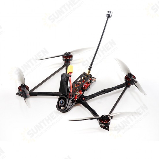 6 Analog F7 4S 6 Inch Mini Long Range FPV Racing Drone BNF w/ 2105.5 1500KV Motor 800mW VTX Caddx Ratel 2 1200TVL FPV Camera