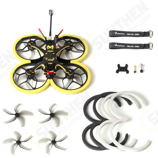 CR Pusher Analog 155mm Wheelbase 3.5 Inch Zeus35 Pro AIO F7 4S/6S FPV Cinewhoop Racing Drone PNP BNF w/ 350mW VTX Caddx Ratel 2 1200TVL FPV Camera