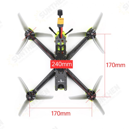 V2 Analog 240mm 5 Inch 4S Freestyle FPV Racing Drone BNF/PNP RaceCam R1 Cam SucceX-E F7 45A ESC 2207 2750KV Motor