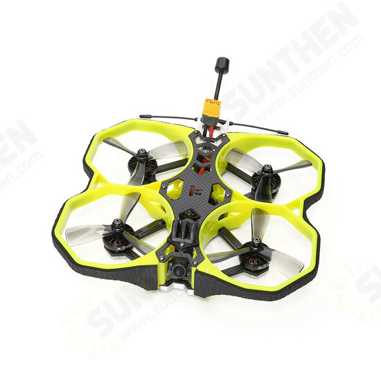 Analog 3.5 Inch 4S Cinewhoop Yellow FPV Racing Drone PNP/BNF RaceCam R1 Mini Cam Succex Micro Force 5.8G 300mW VTX 2203.5 3600KV Motor Beast AIO F7 45A FC ESC