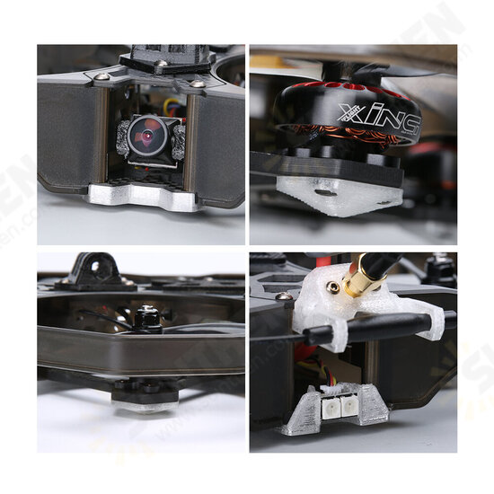 Analog 3.5 Inch 6S Cinewhoop FPV Racing Drone PNP/BNF RaceCam R1 Mini Cam Succex Micro Force 5.8G 300mW VTX 2205 2300KV Motor Beast AIO F7 45A FC ESC