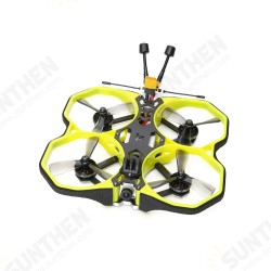 Analog 3.5 Inch 6S Cinewhoop FPV Racing Drone Yellow PNP/BNF RaceCam R1 Mini Cam Succex Micro Force 5.8G 300mW VTX 2205 2300KV Motor Beast AIO F7 45A FC ESC - Without Receiver