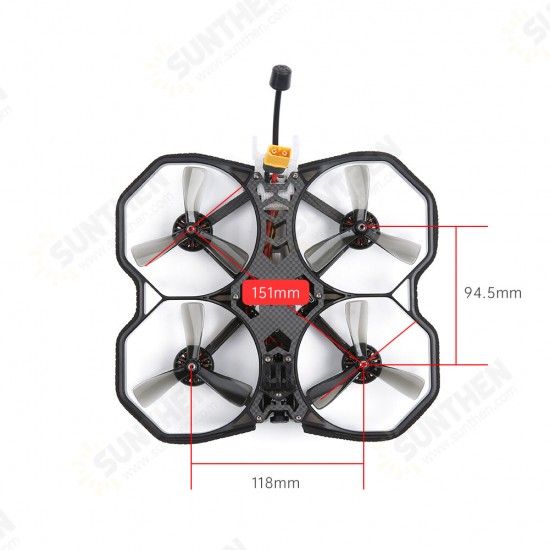 HD 3.5 Inch 4S Cinewhoop FPV Racing Drone BNF Nebula Nano 2203.5 3600KV Motor Beast AIO F7 45A FC ESC