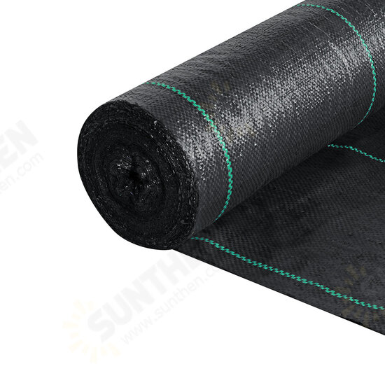 1.2/1.5/2/4m Wide 70gsm Weed Control Fabric Ground Cover Membrane Garden Landscape