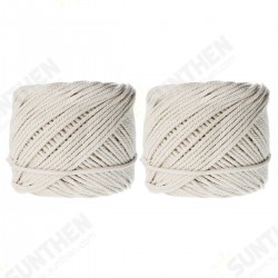 300M 4 Strands Braided Cotton Rope 5mm Twisted Cord Craft Rope Multifunctional Tools 300M 4 Strands Braided Cotton Rope 5mm Twisted Cord Craft Rope Multifunctional Tools