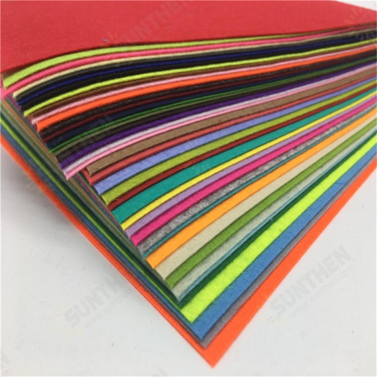 30x30cm Non Woven Felt Fabric Polyester Cloth Felt Fabric DIY Bundle for Sewing Doll Handmade Craft